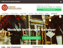 Tablet Screenshot of bartenderschule.com